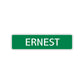 Ernest Street Sign Children Name Room Plate