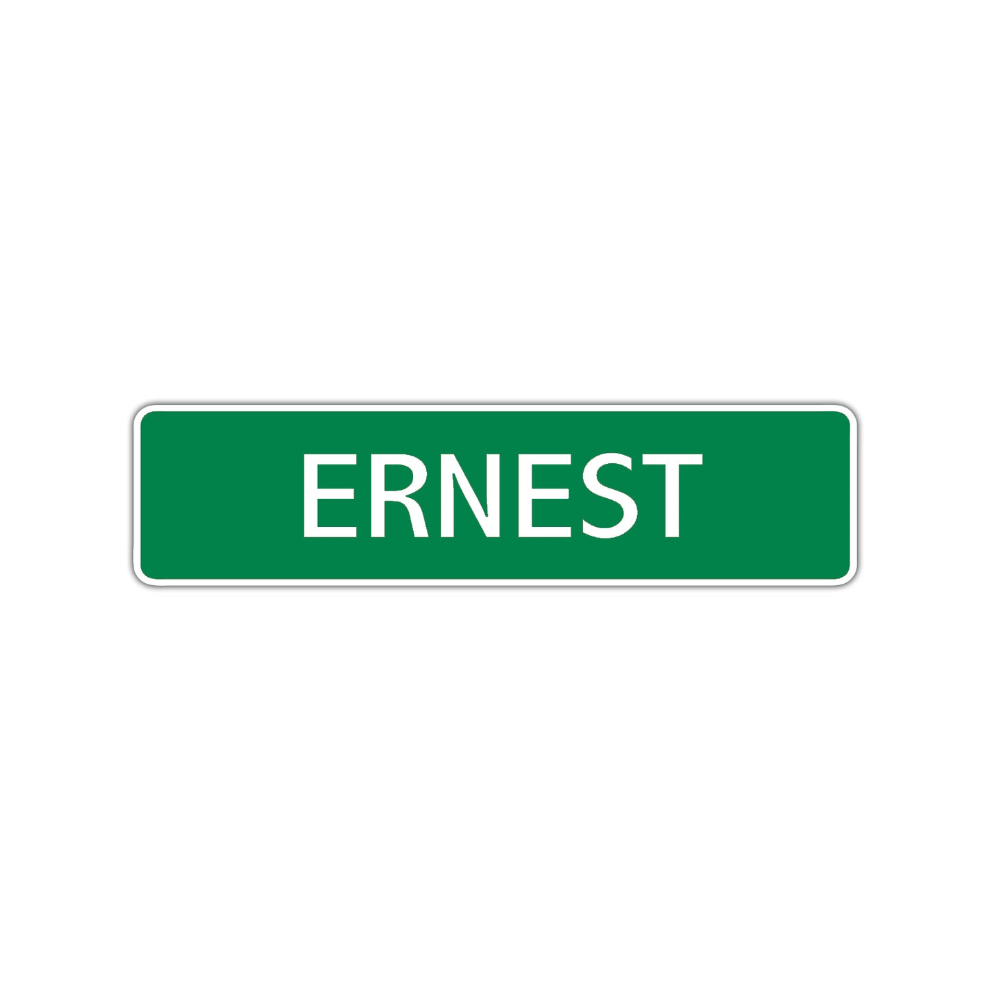 Ernest Street Sign Children Name Room Plate
