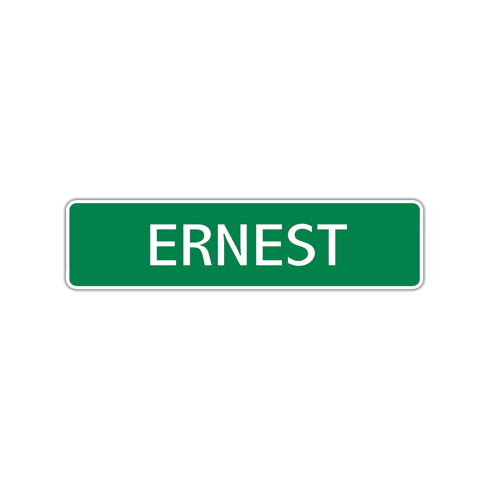 Ernest Street Sign Children Name Room Plate
