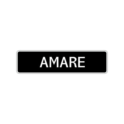Amare Street Sign Children Name Room Plate