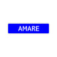 Amare Street Sign Children Name Room Plate