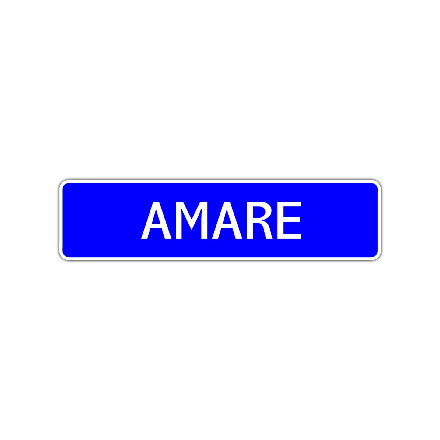 Amare Street Sign Children Name Room Plate