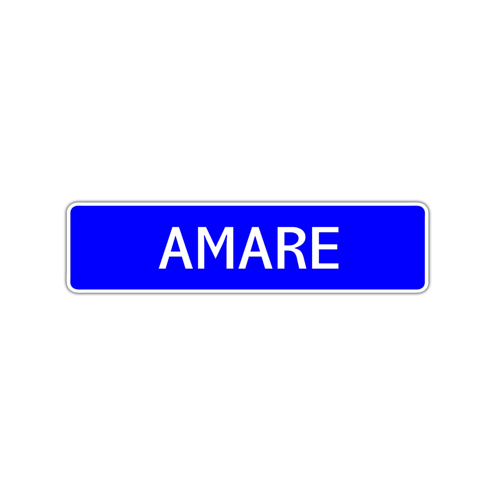 Amare Street Sign Children Name Room Plate