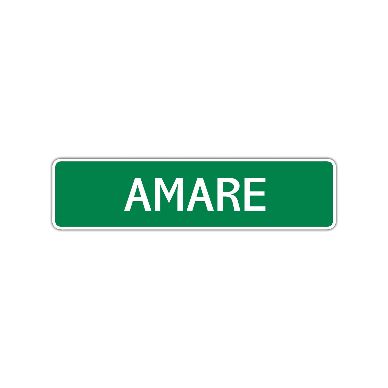Amare Street Sign Children Name Room Plate