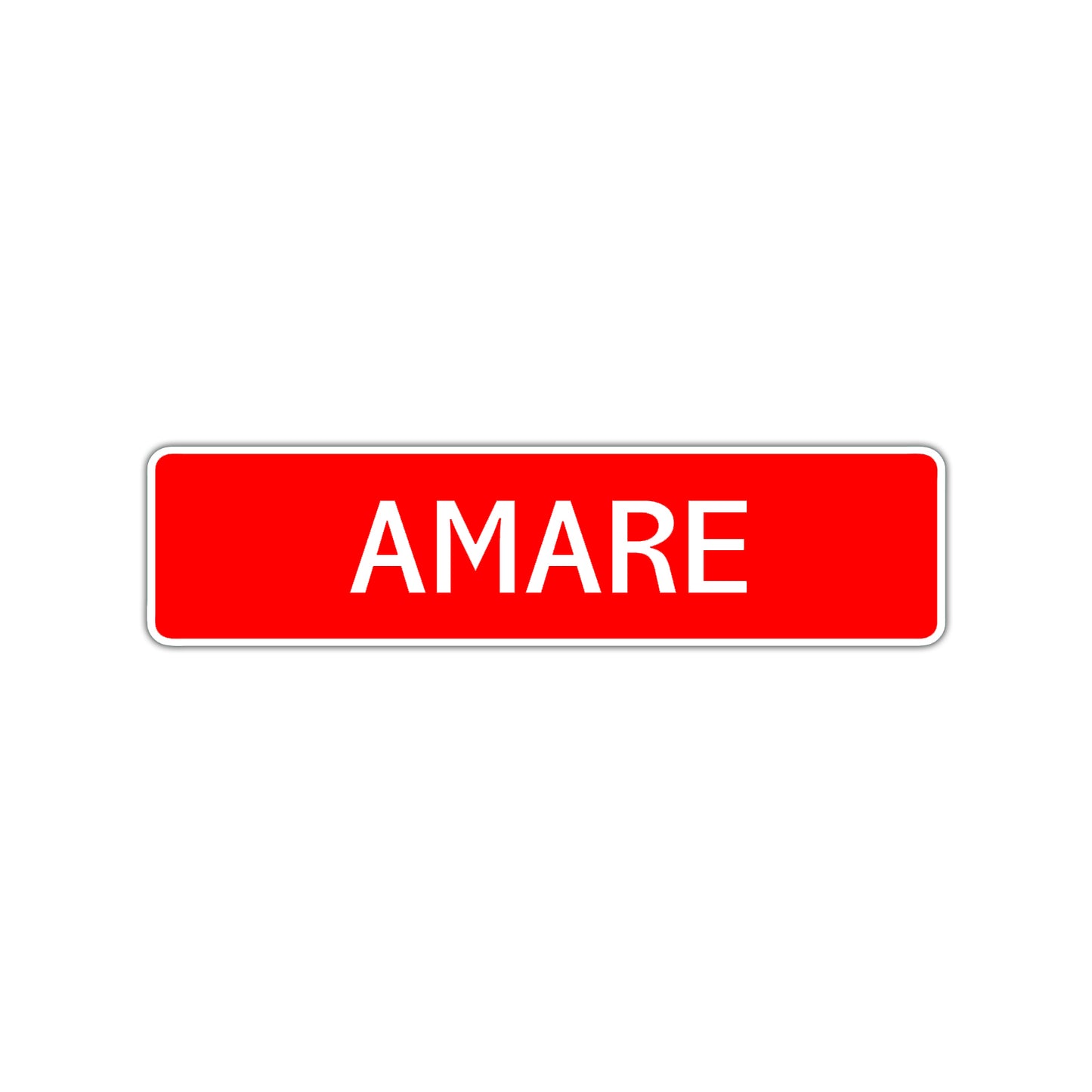 Amare Street Sign Children Name Room Plate