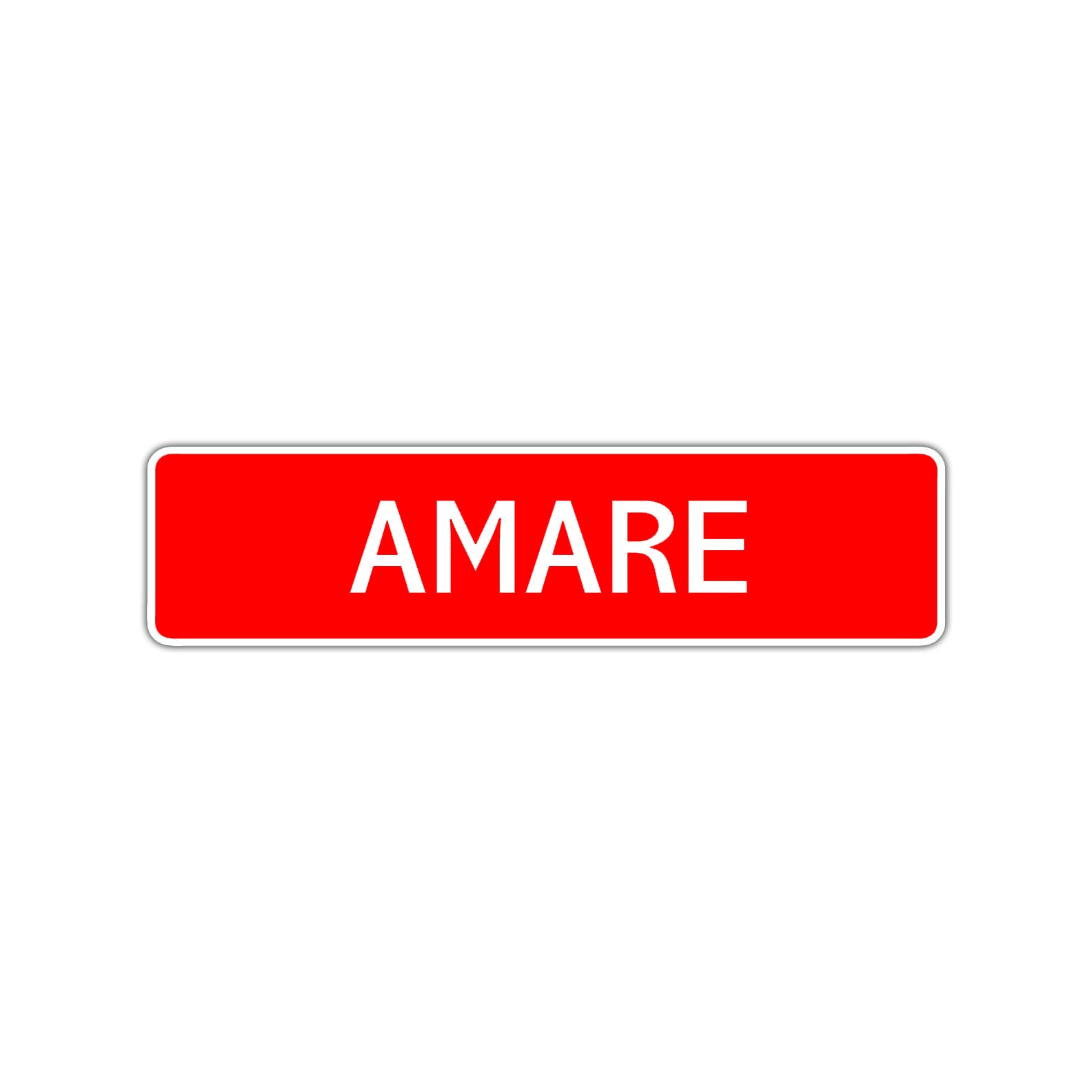 Amare Street Sign Children Name Room Plate
