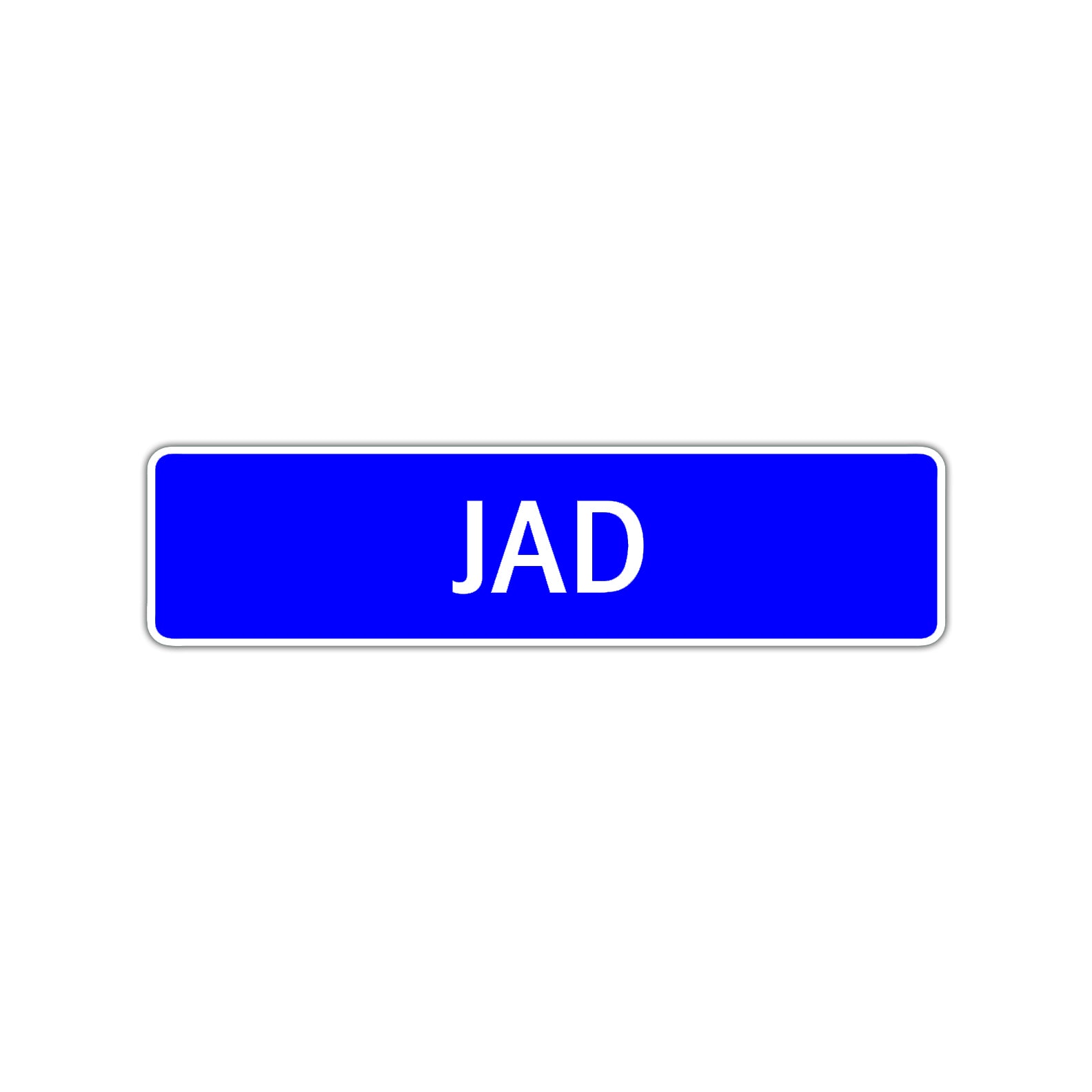 Jad Street Sign Children Name Room Plate