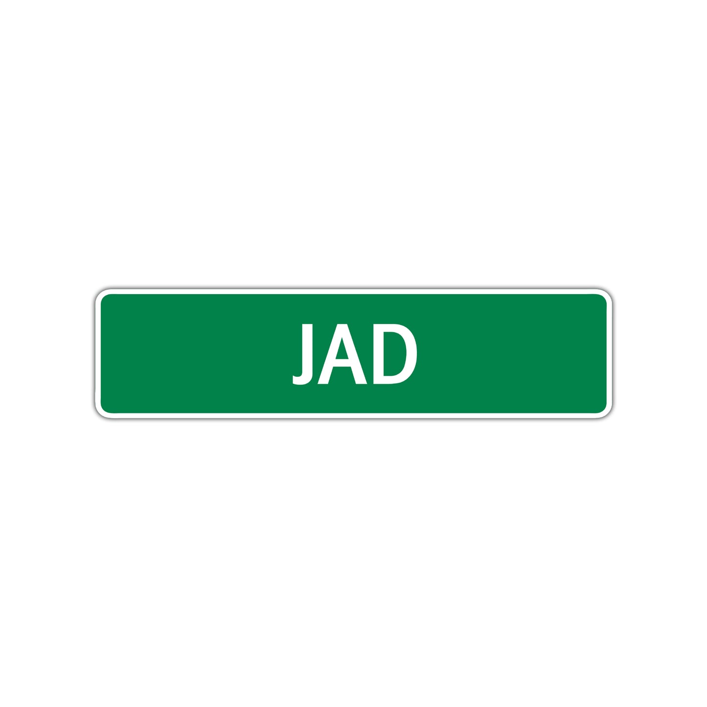 Jad Street Sign Children Name Room Plate