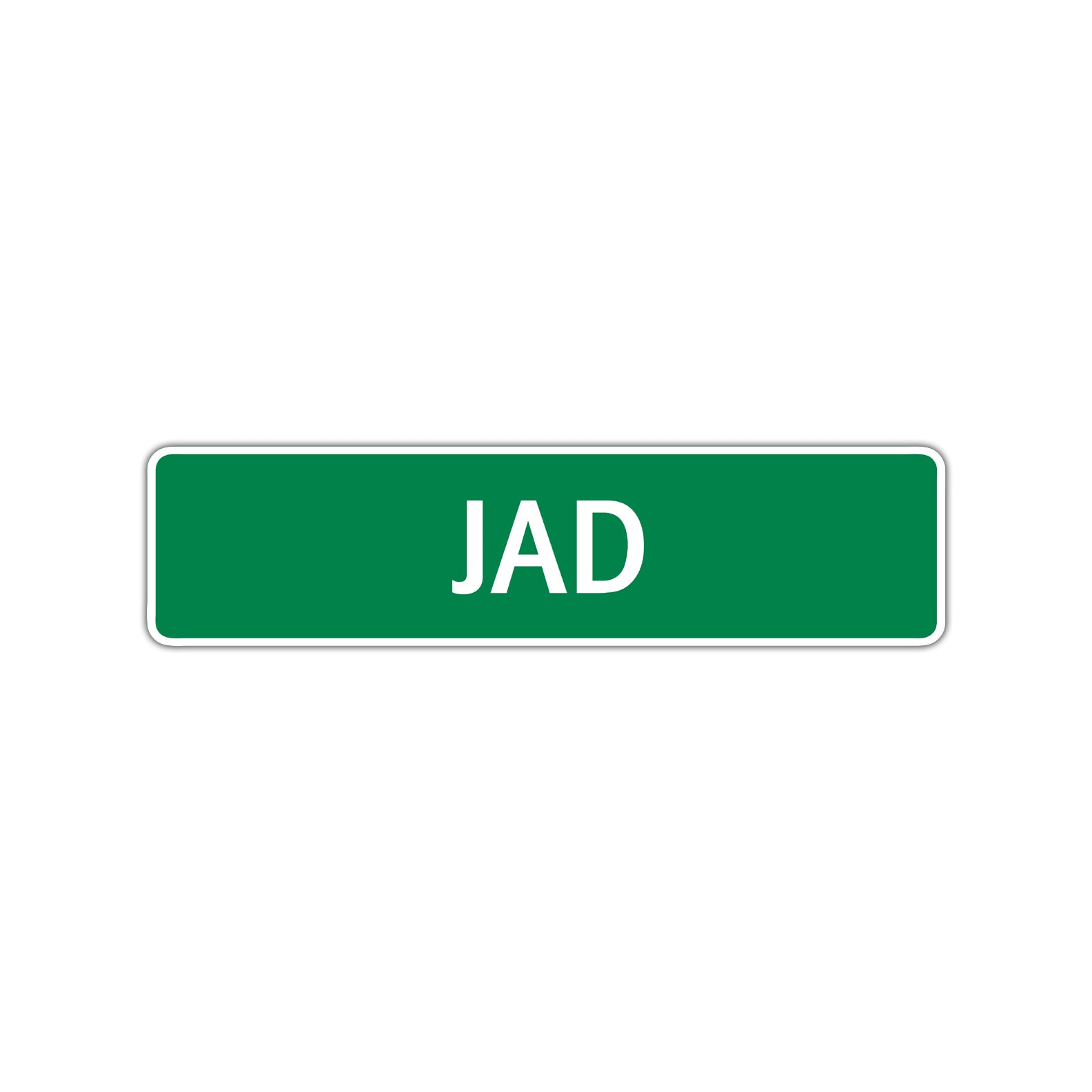 Jad Street Sign Children Name Room Plate