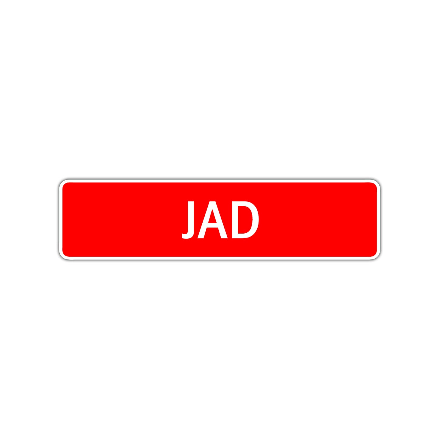 Jad Street Sign Children Name Room Plate