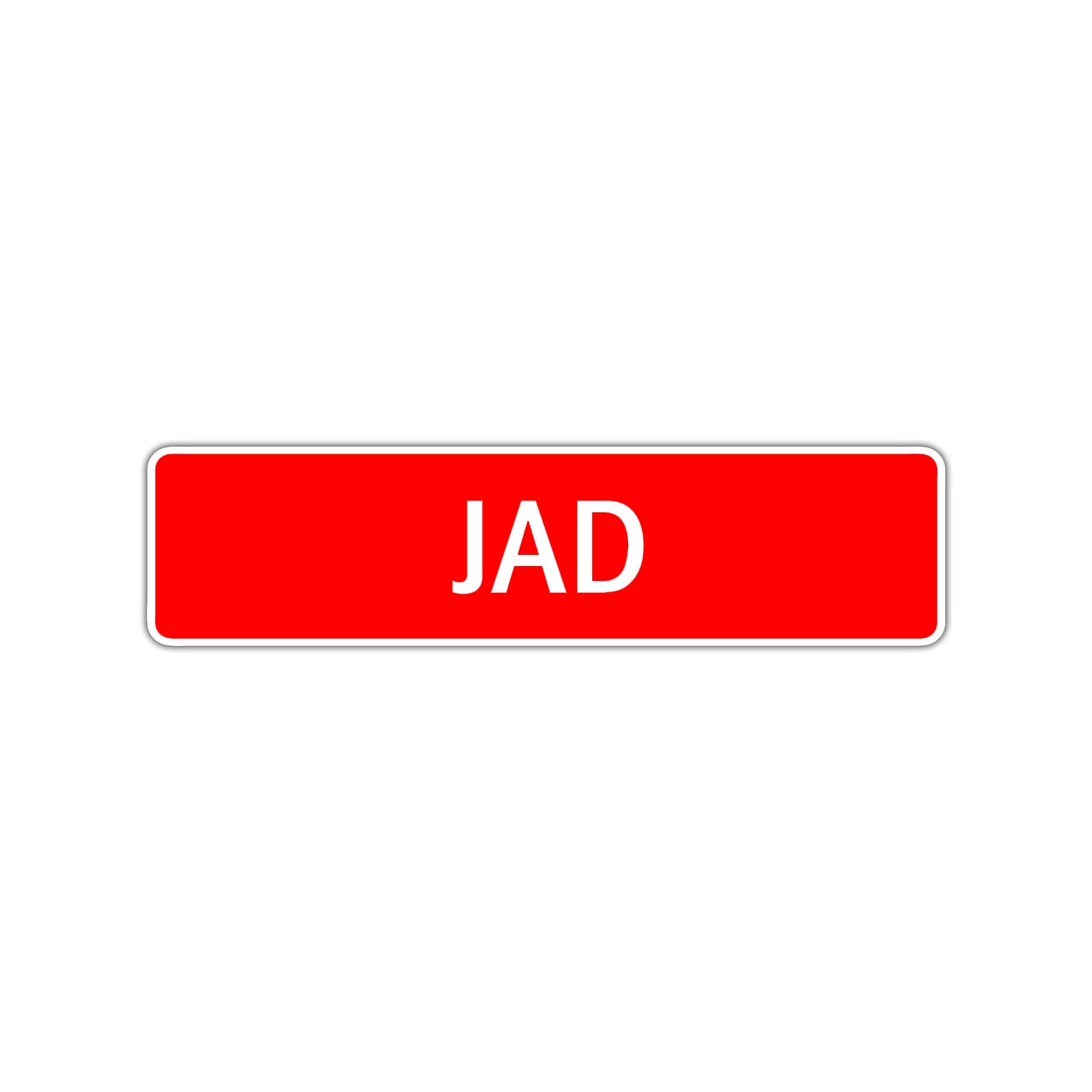 Jad Street Sign Children Name Room Plate