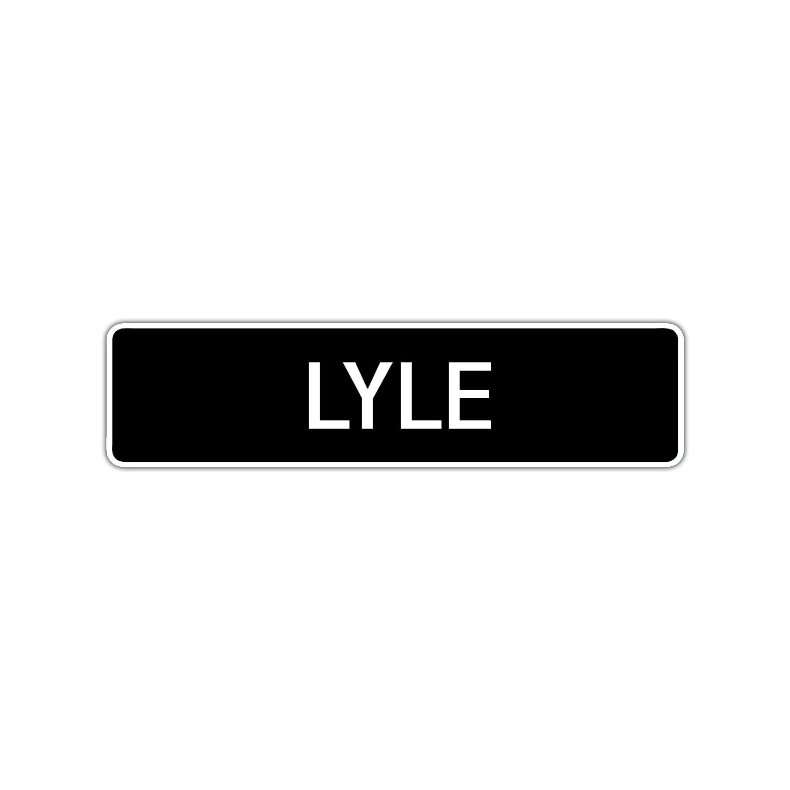 Lyle Street Sign Children Name Room Plate