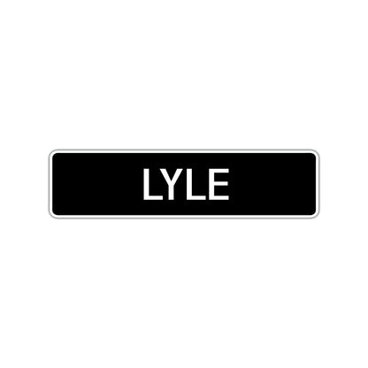 Lyle Street Sign Children Name Room Plate
