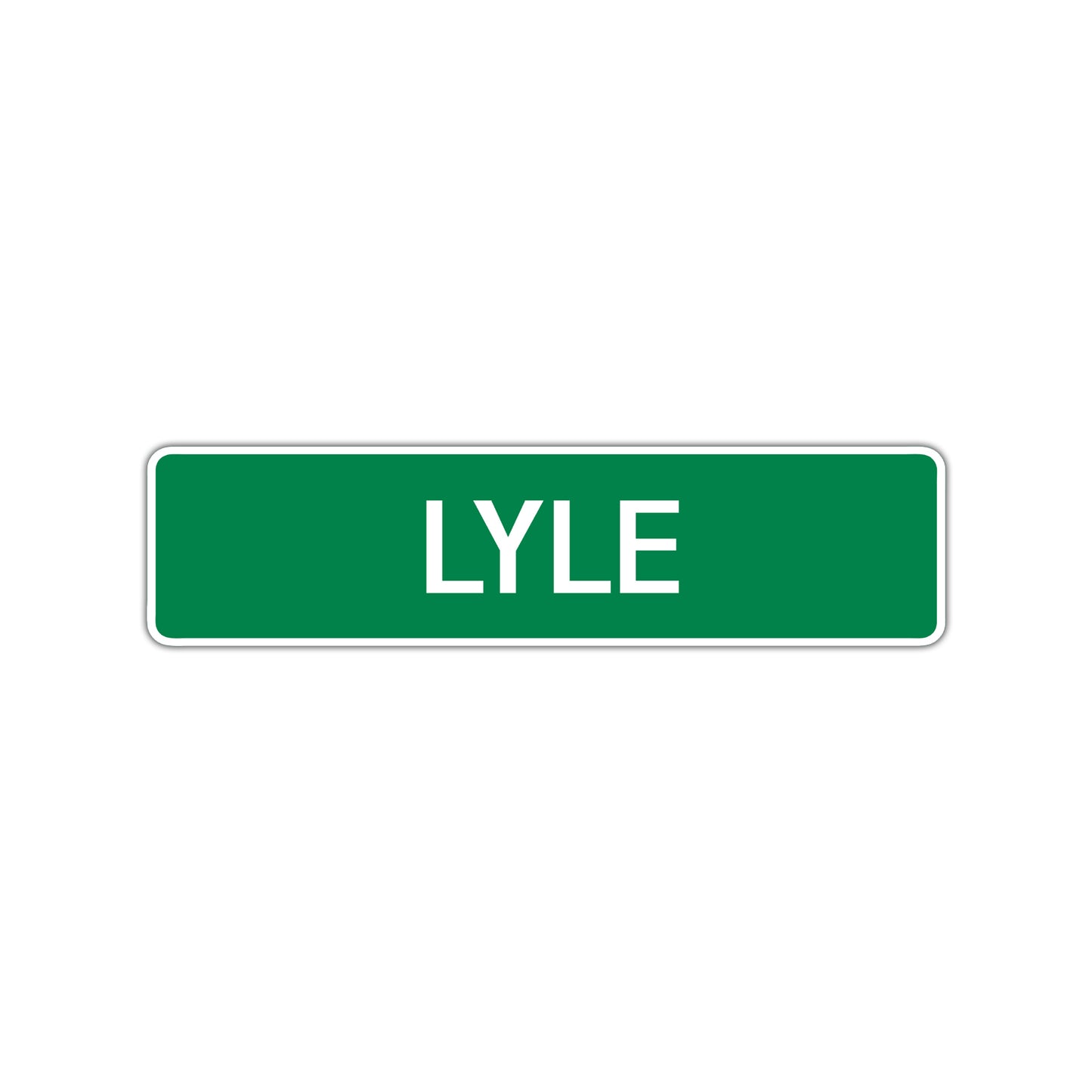 Lyle Street Sign Children Name Room Plate