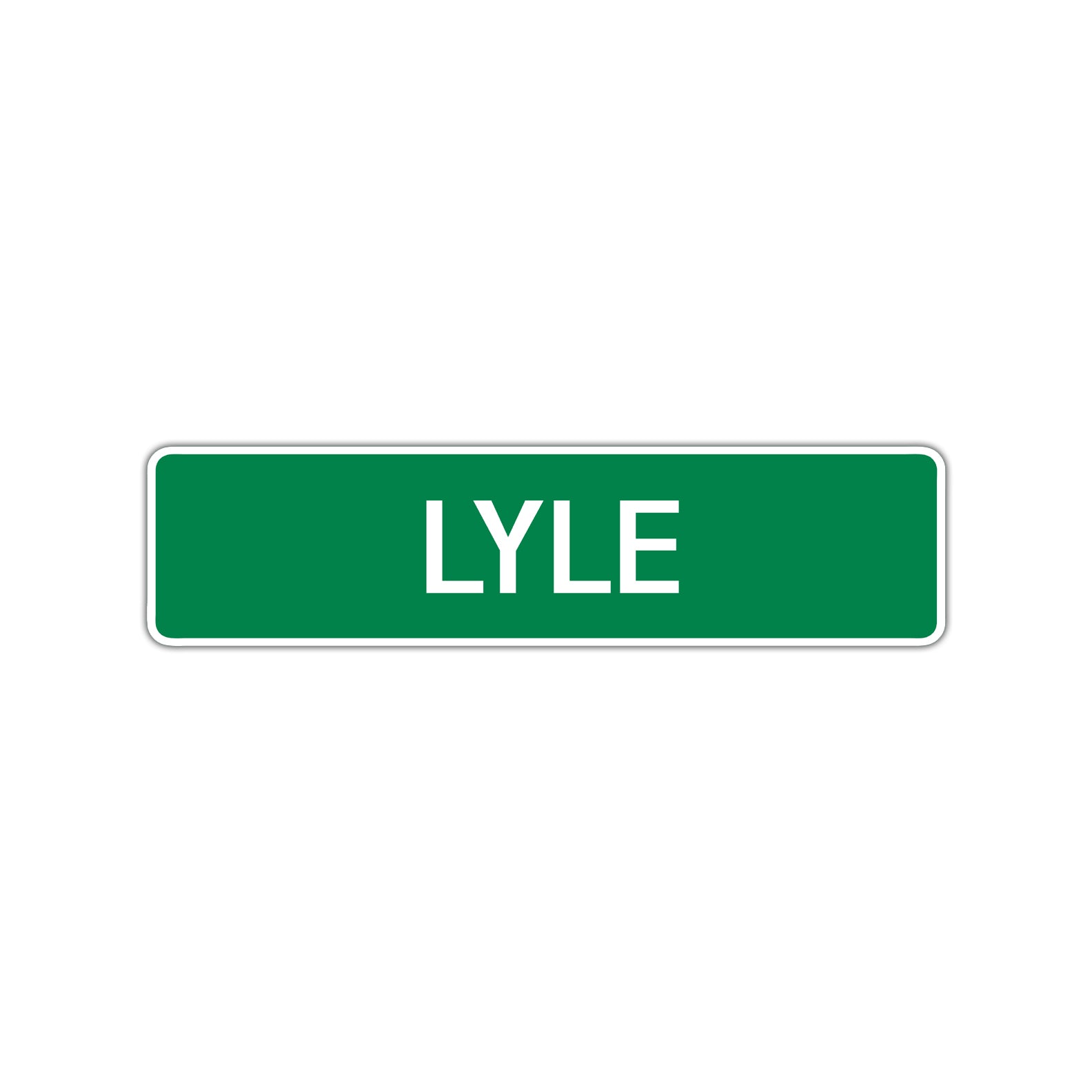 Lyle Street Sign Children Name Room Plate