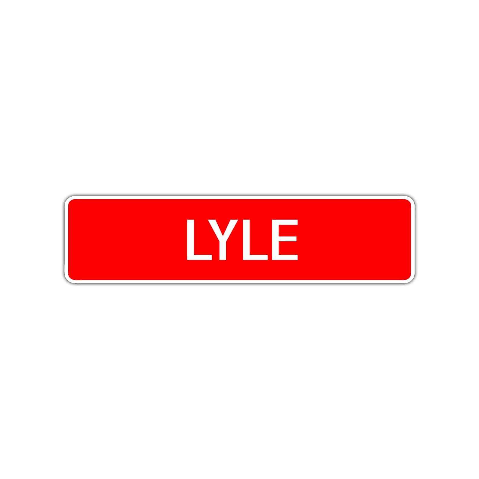 Lyle Street Sign Children Name Room Plate
