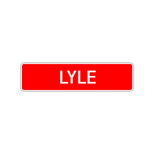 Lyle Street Sign Children Name Room Plate