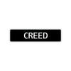 Creed Street Sign Children Name Room Plate