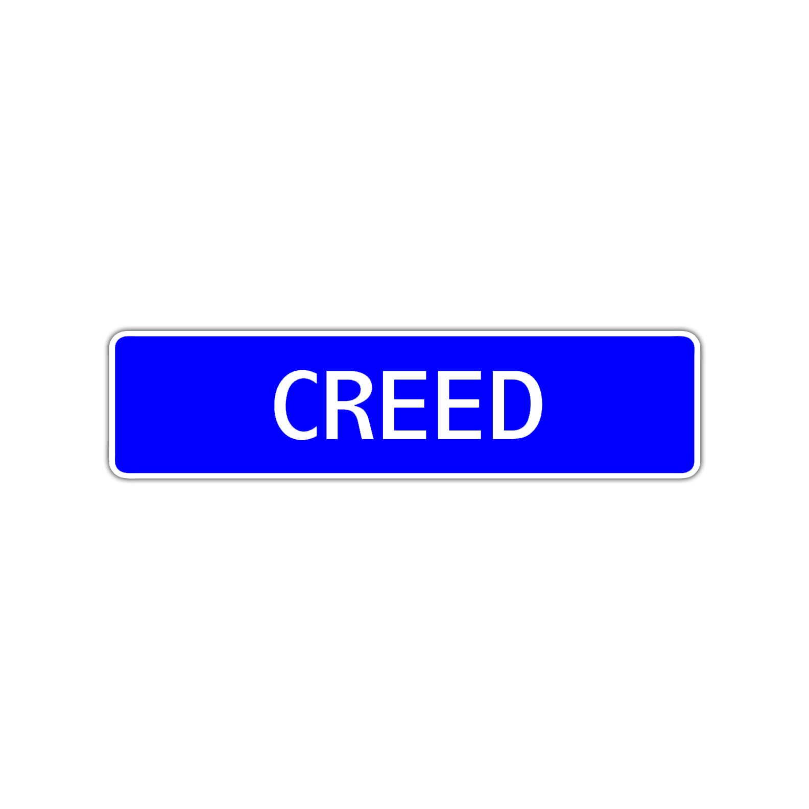 Creed Street Sign Children Name Room Plate