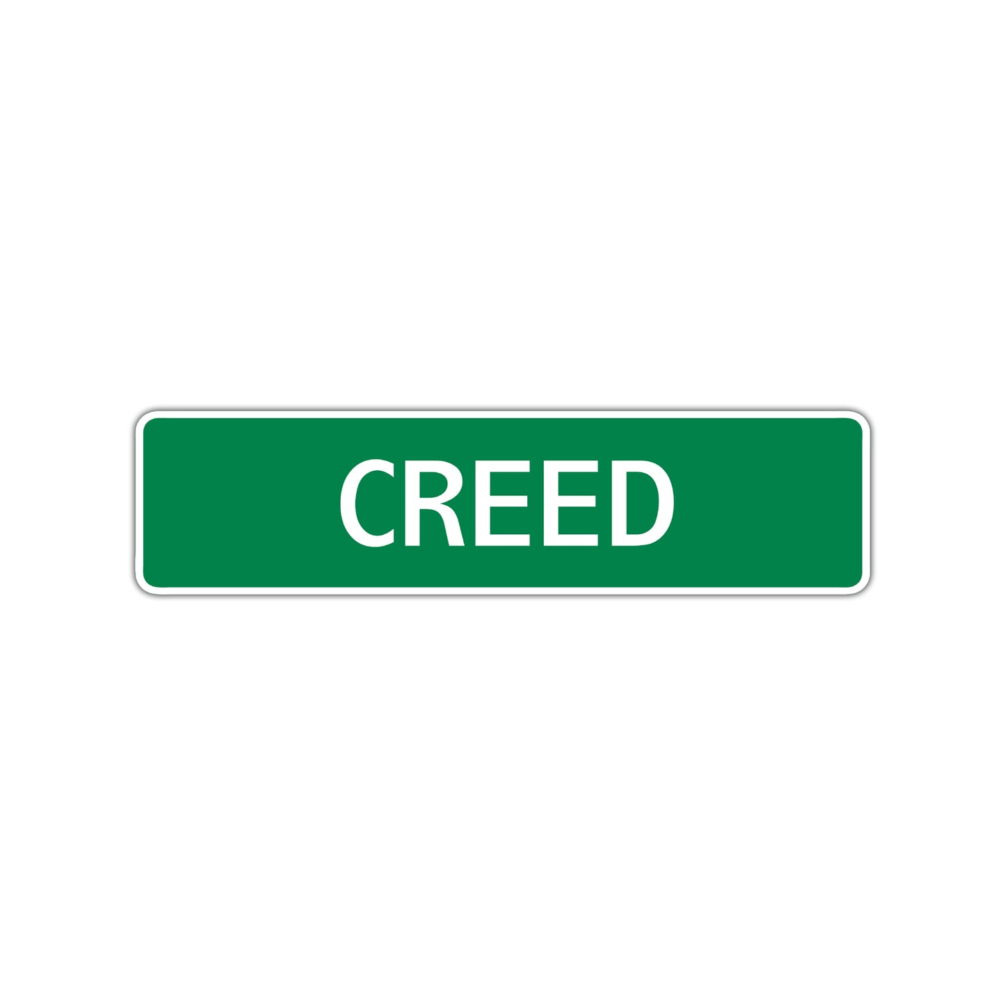 Creed Street Sign Children Name Room Plate