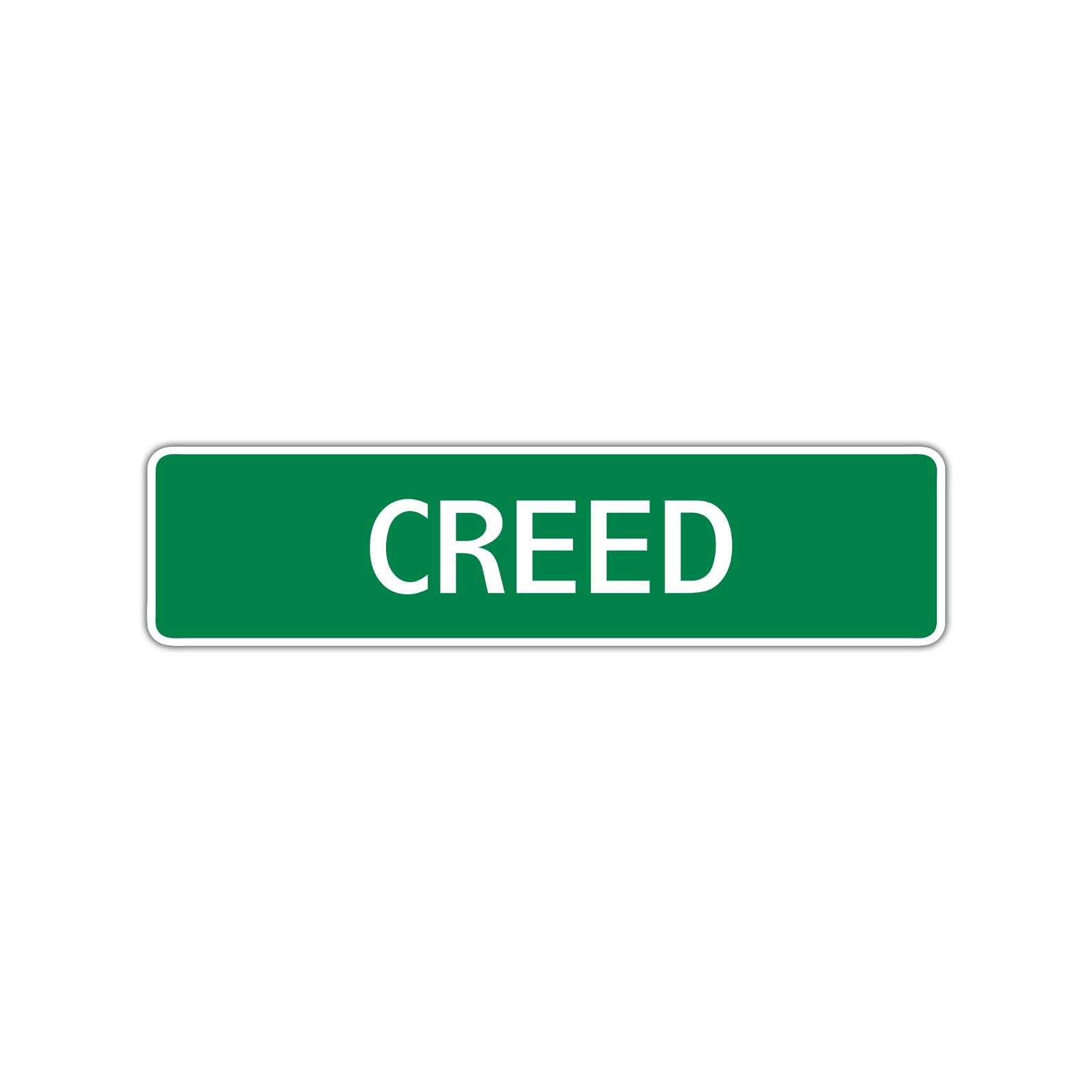 Creed Street Sign Children Name Room Plate