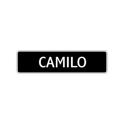 Camilo Street Sign Children Name Room Plate