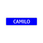 Camilo Street Sign Children Name Room Plate
