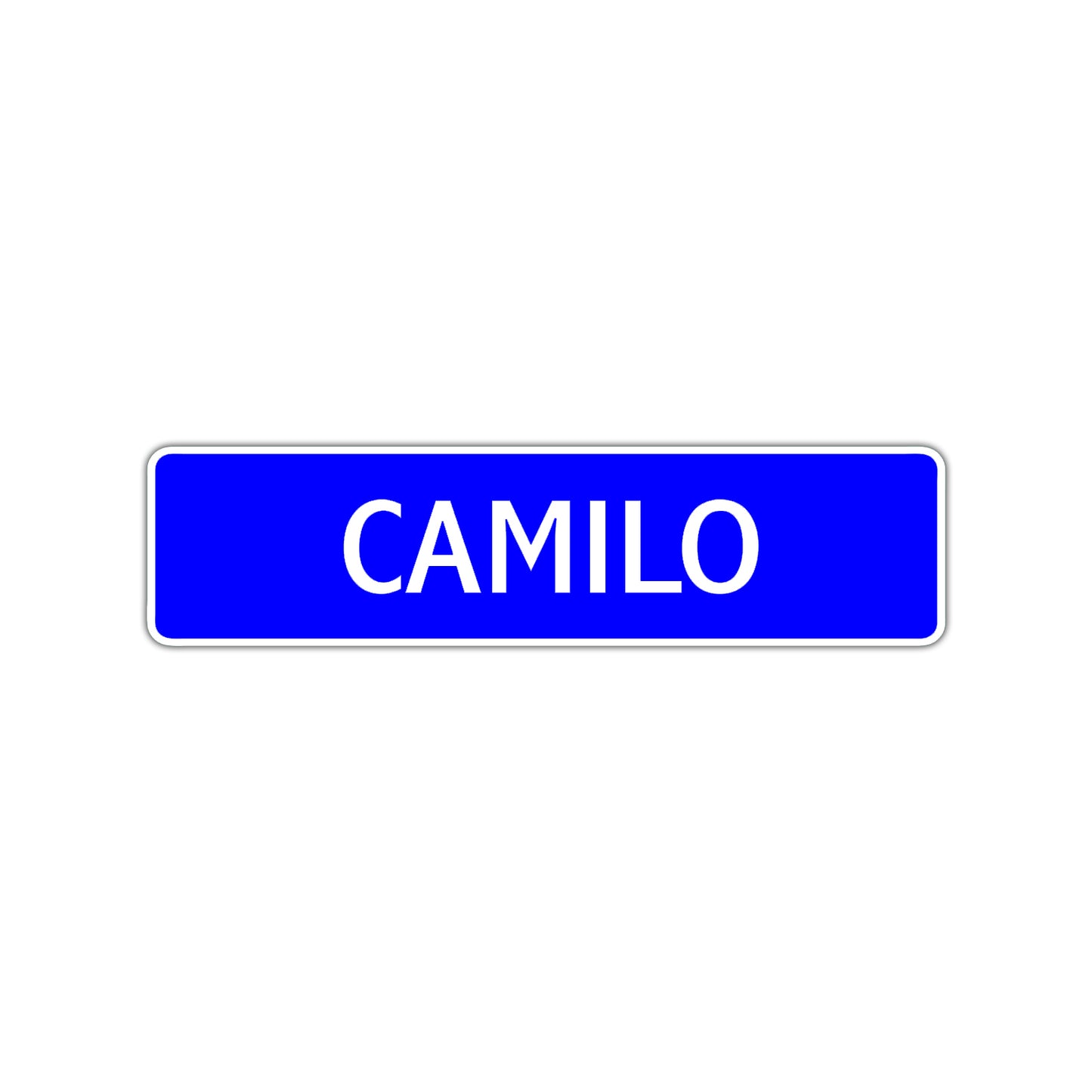 Camilo Street Sign Children Name Room Plate