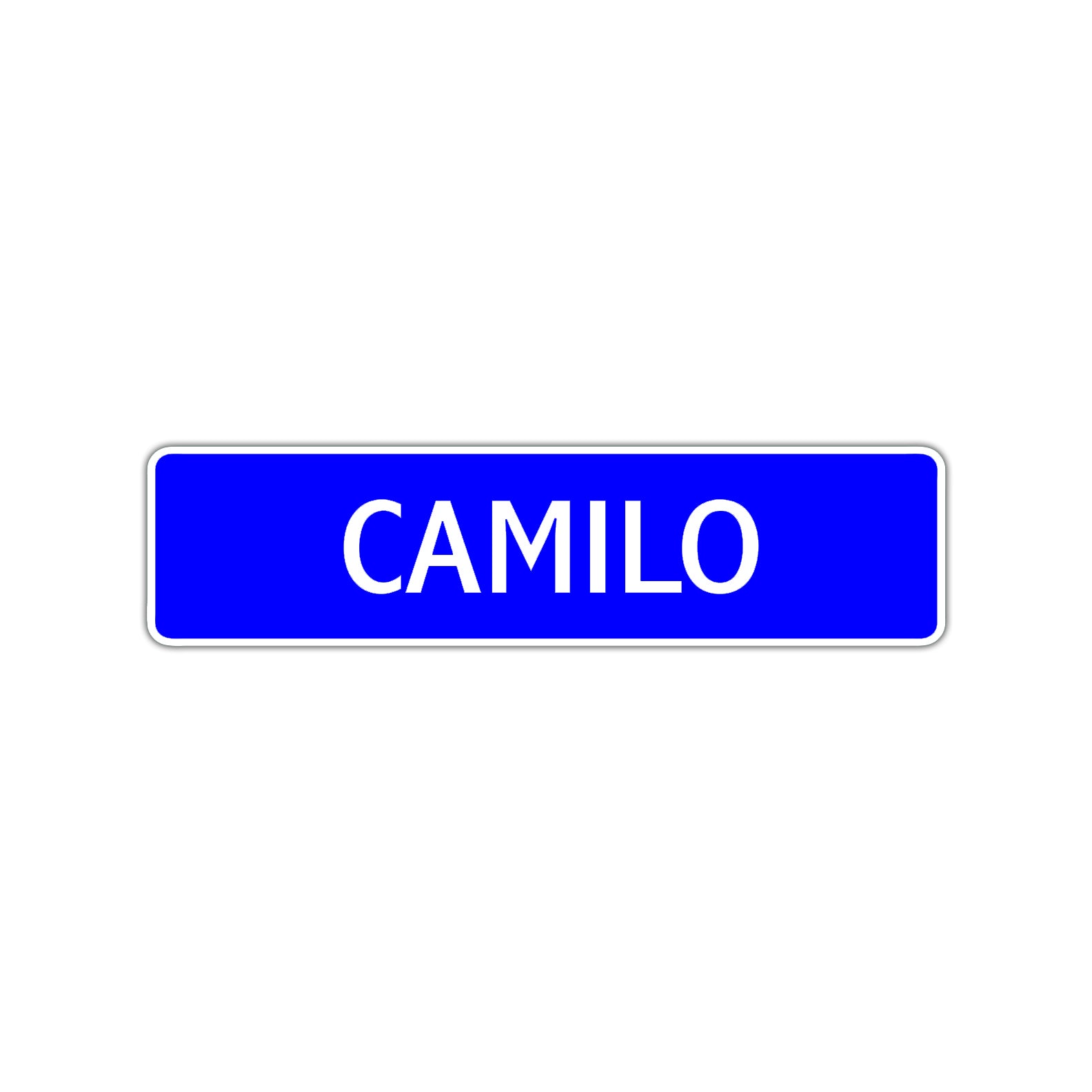 Camilo Street Sign Children Name Room Plate