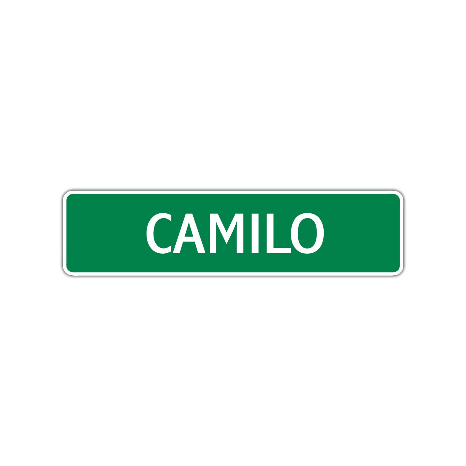 Camilo Street Sign Children Name Room Plate