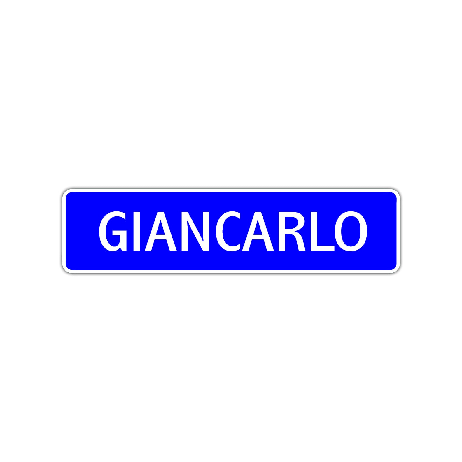 Giancarlo Street Sign Children Name Room Plate