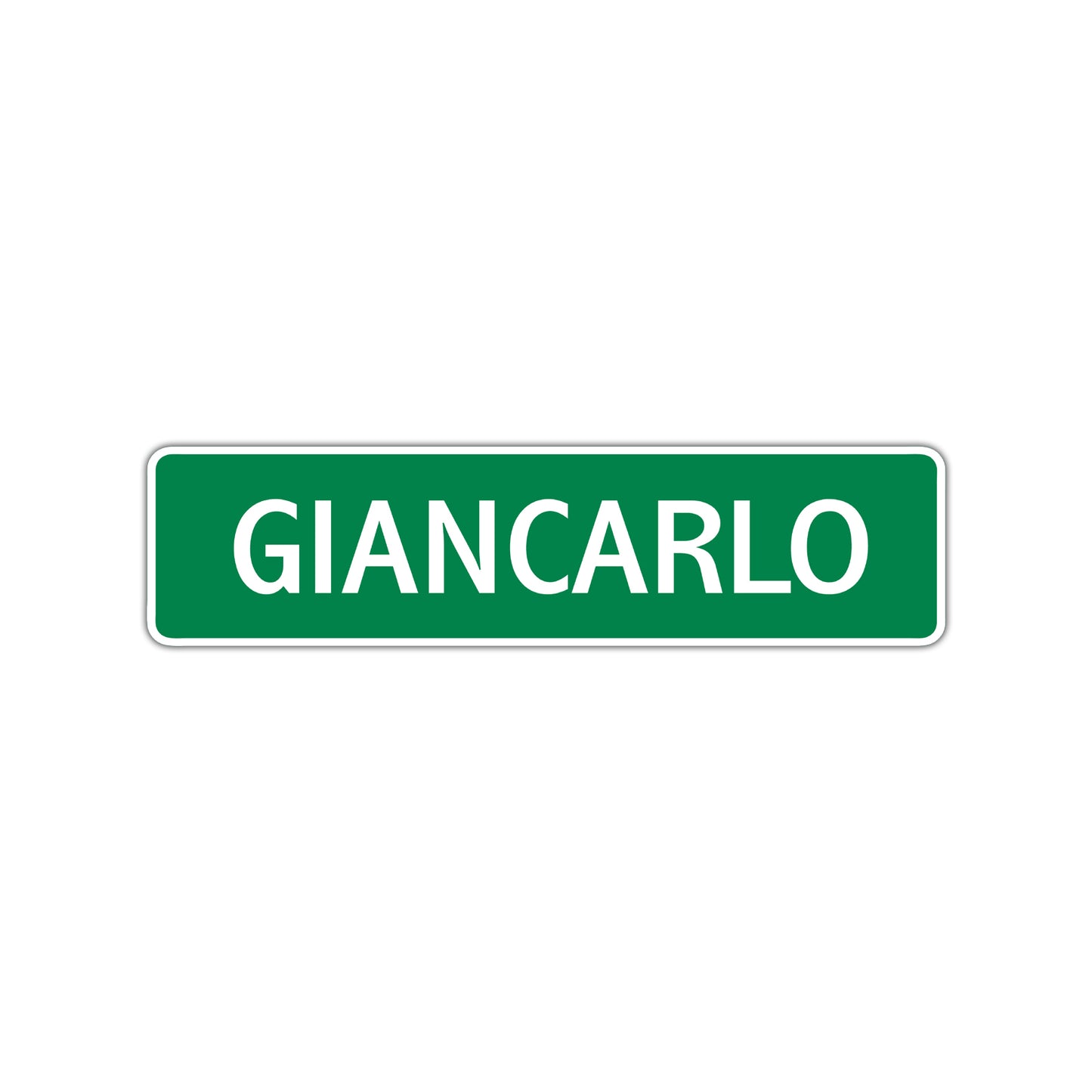 Giancarlo Street Sign Children Name Room Plate