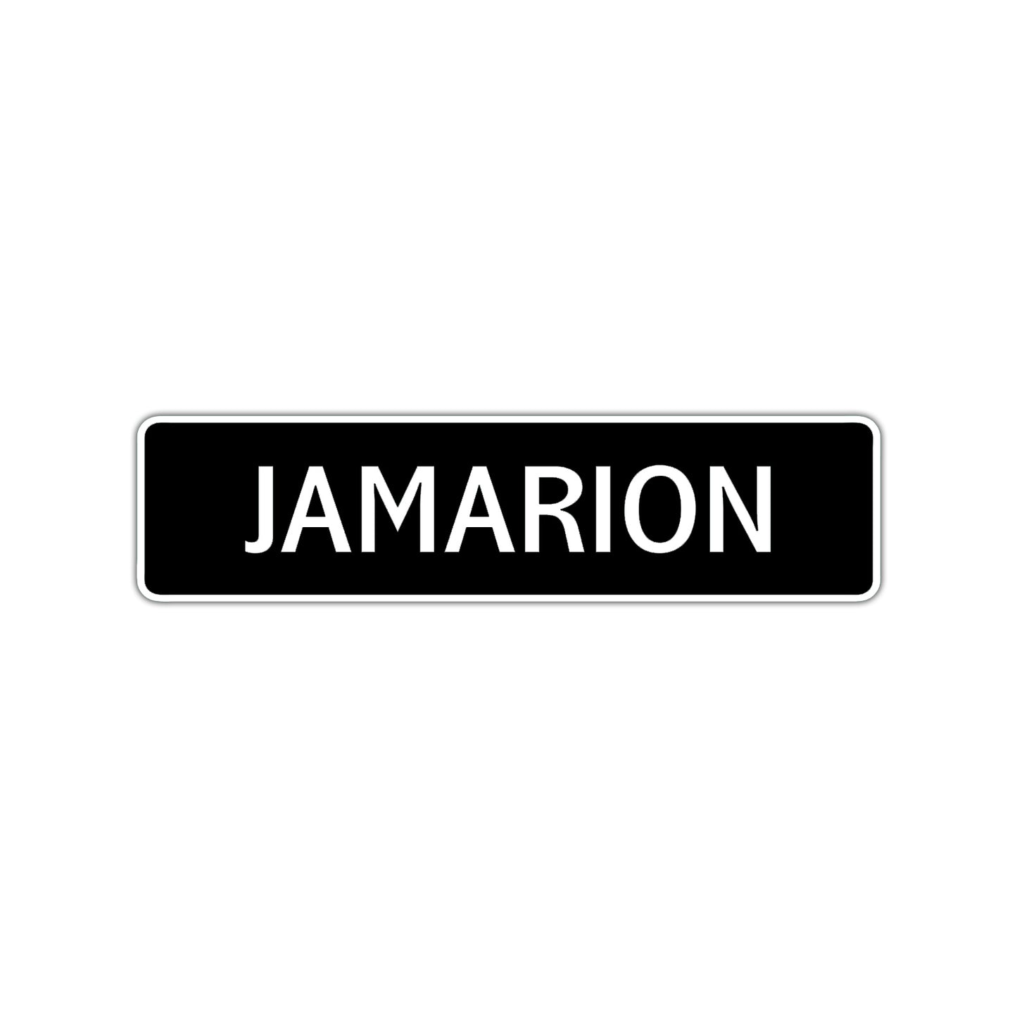 Jamarion Street Sign Children Name Room Plate