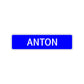 Anton Street Sign Children Name Room Plate