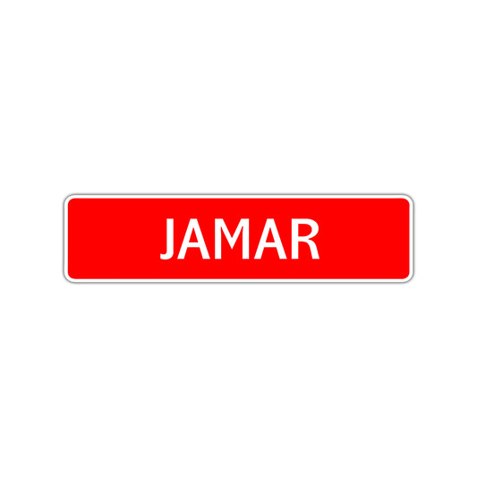 Jamar Street Sign Children Name Room Plate
