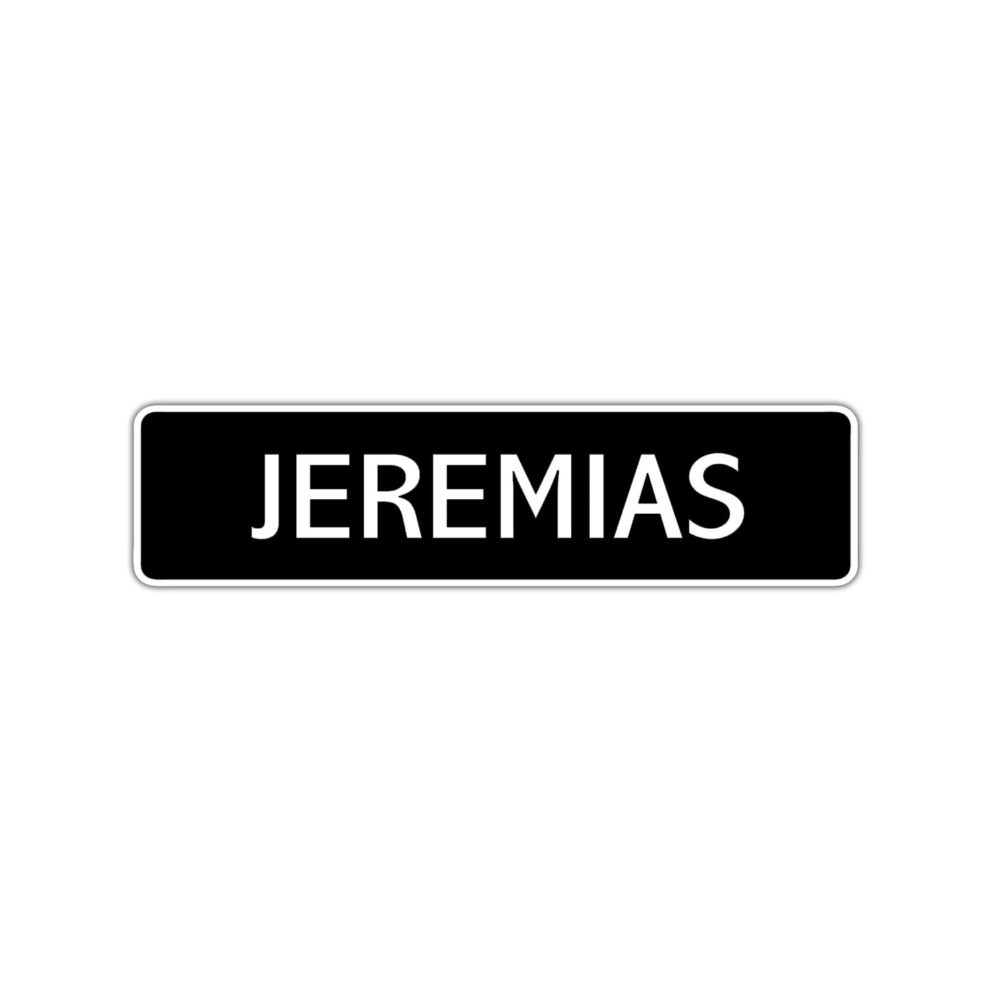 Jeremias Street Sign Children Name Room Plate