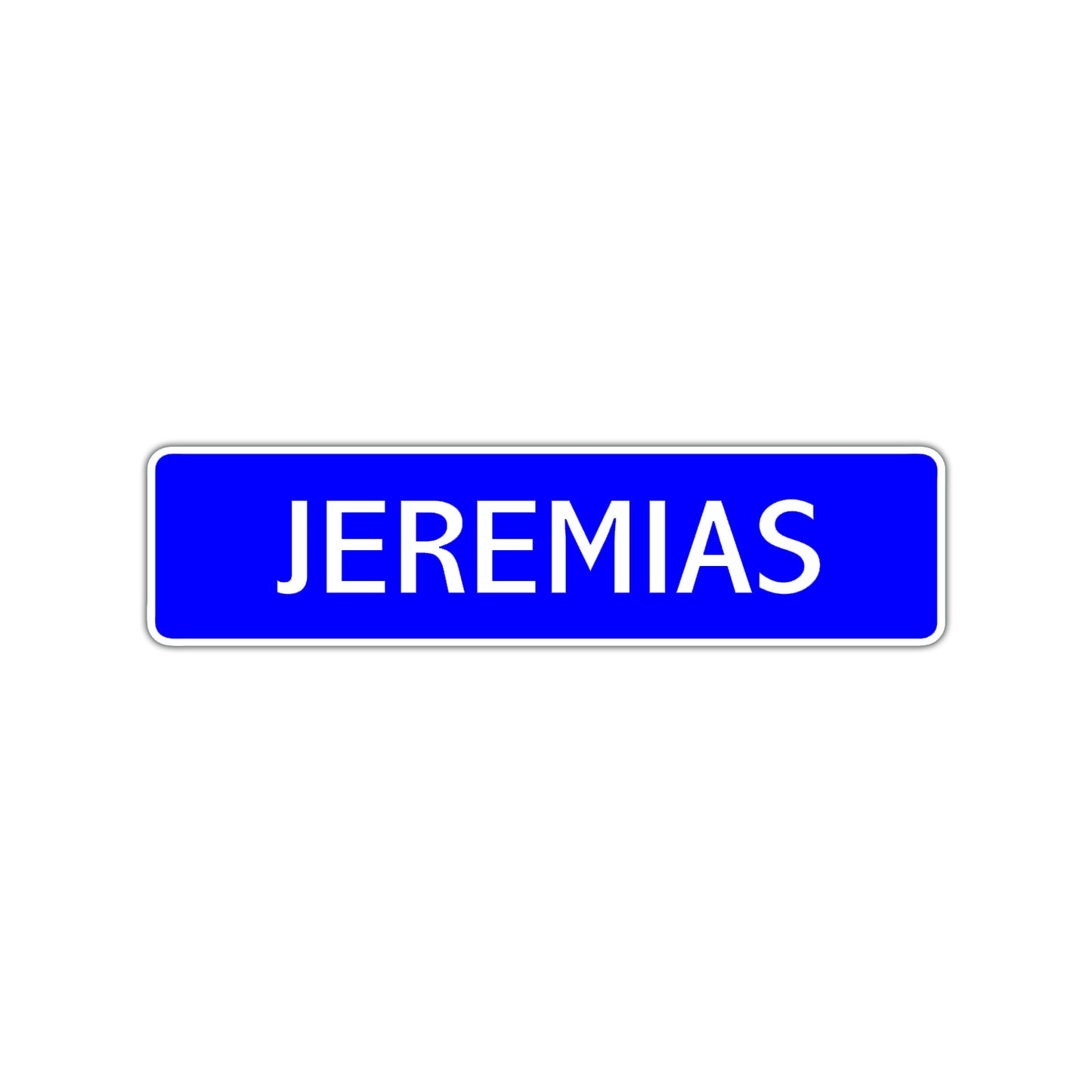 Jeremias Street Sign Children Name Room Plate