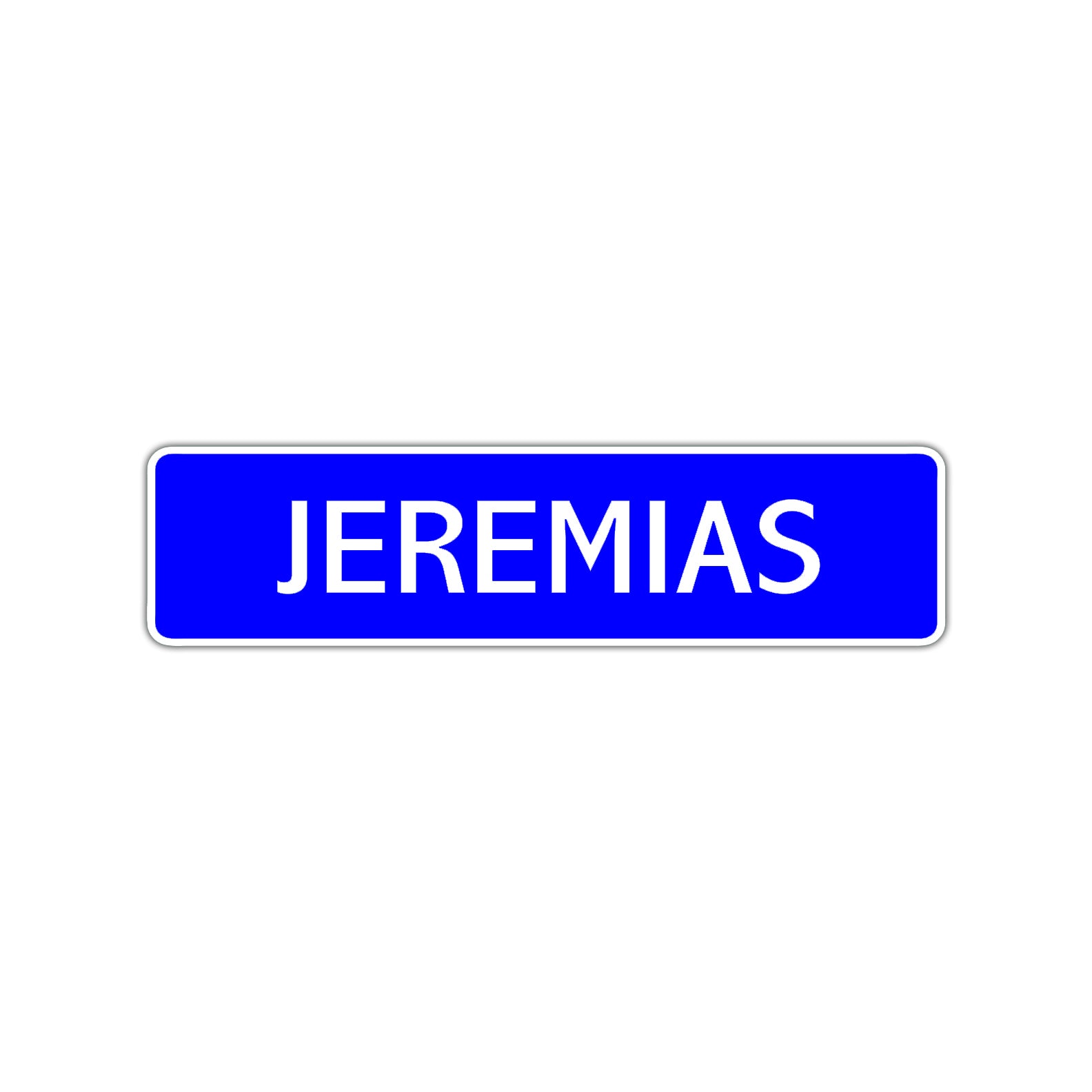 Jeremias Street Sign Children Name Room Plate