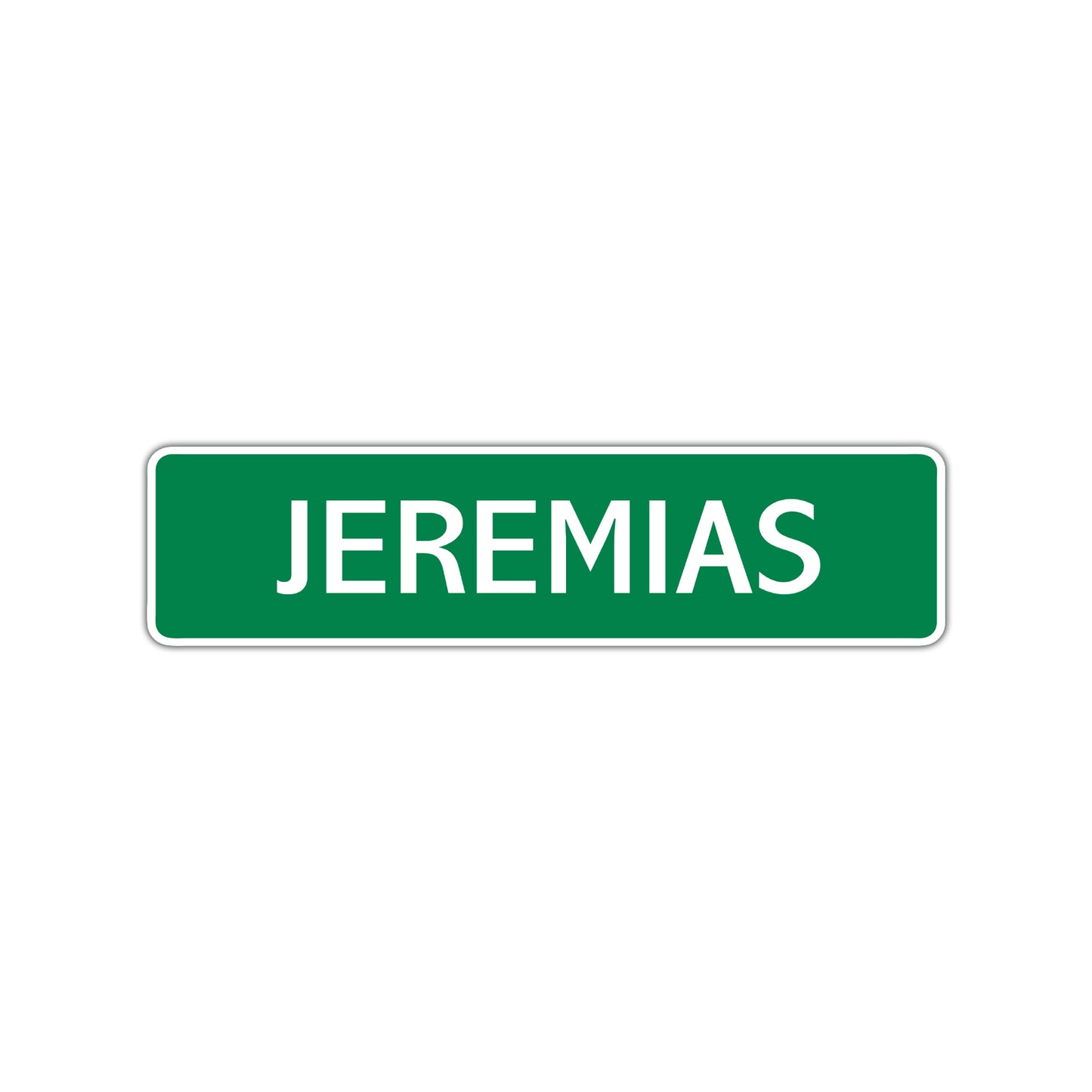Jeremias Street Sign Children Name Room Plate
