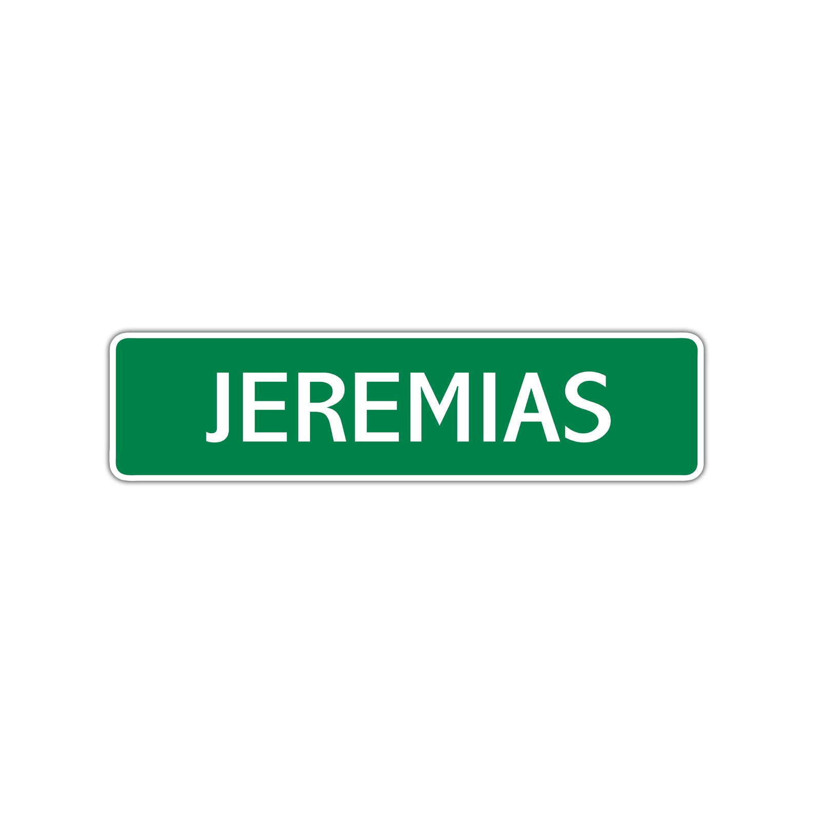 Jeremias Street Sign Children Name Room Plate