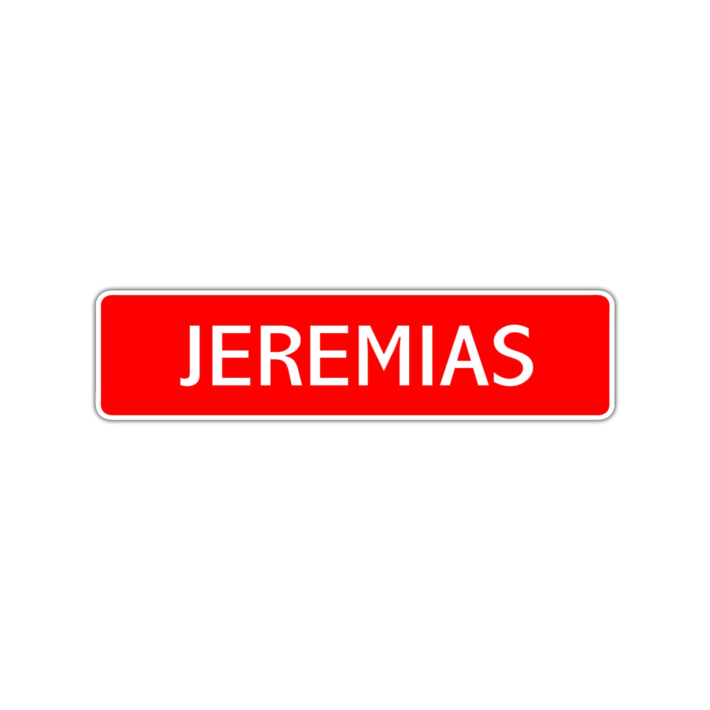 Jeremias Street Sign Children Name Room Plate