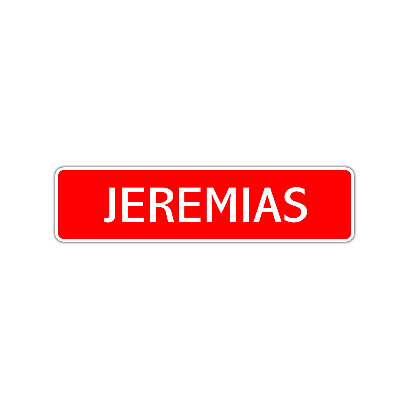 Jeremias Street Sign Children Name Room Plate