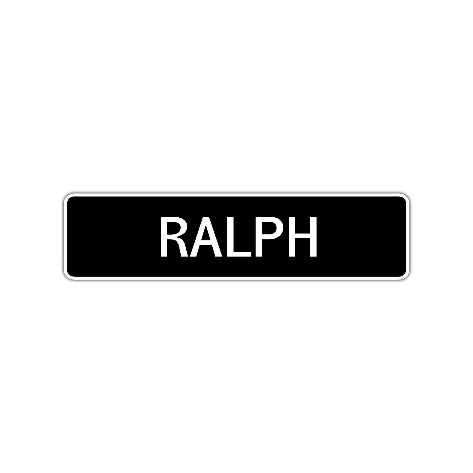 Ralph Street Sign Children Name Room Plate