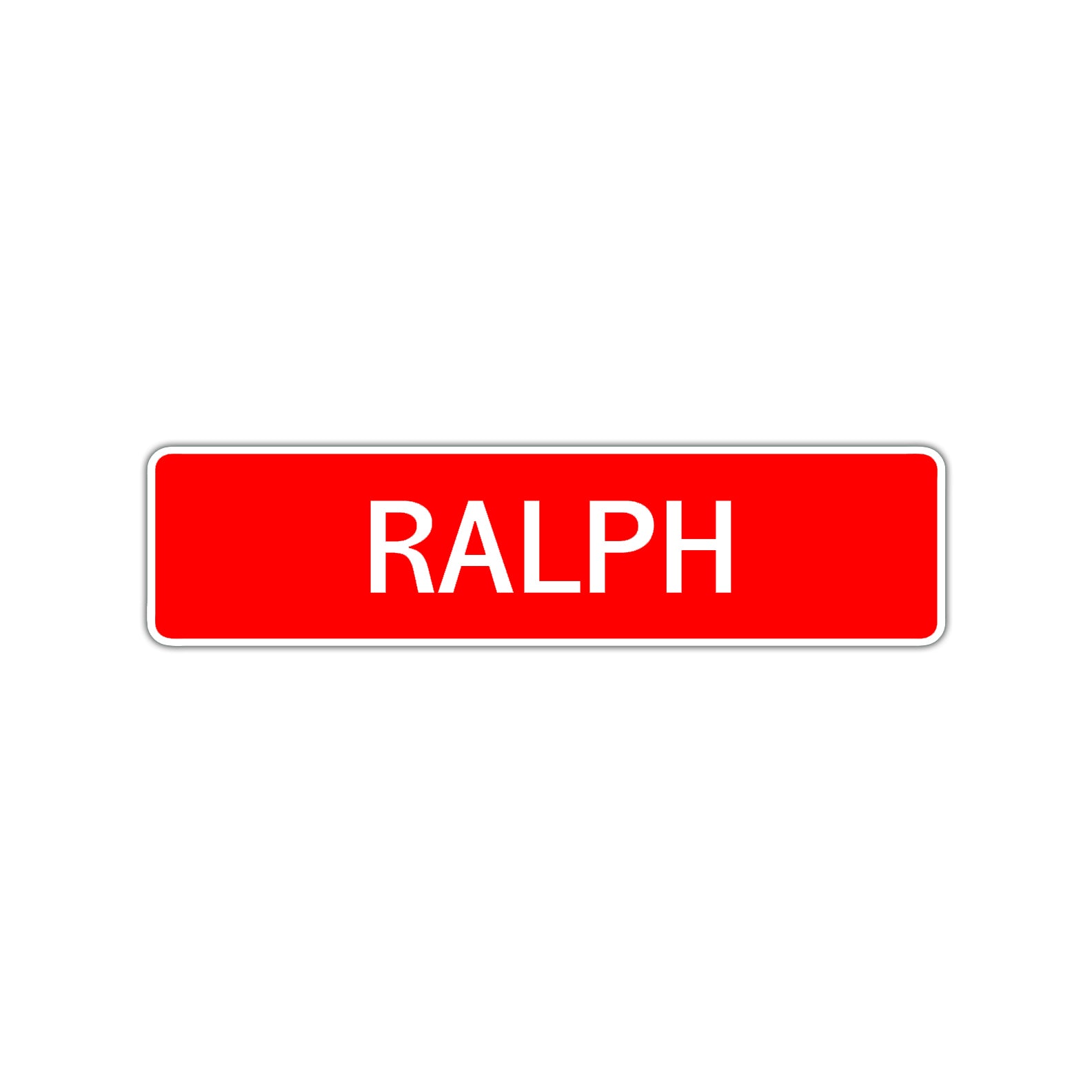 Ralph Street Sign Children Name Room Plate