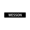 Wesson Street Sign Children Name Room Plate