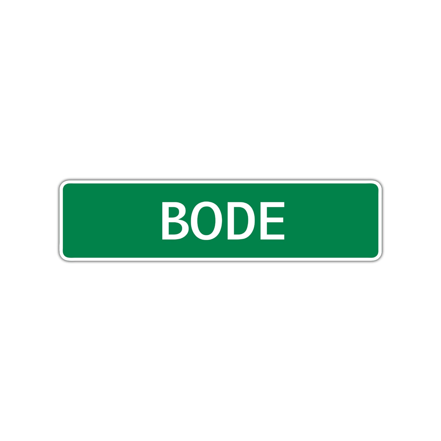Bode Street Sign Children Name Room Plate
