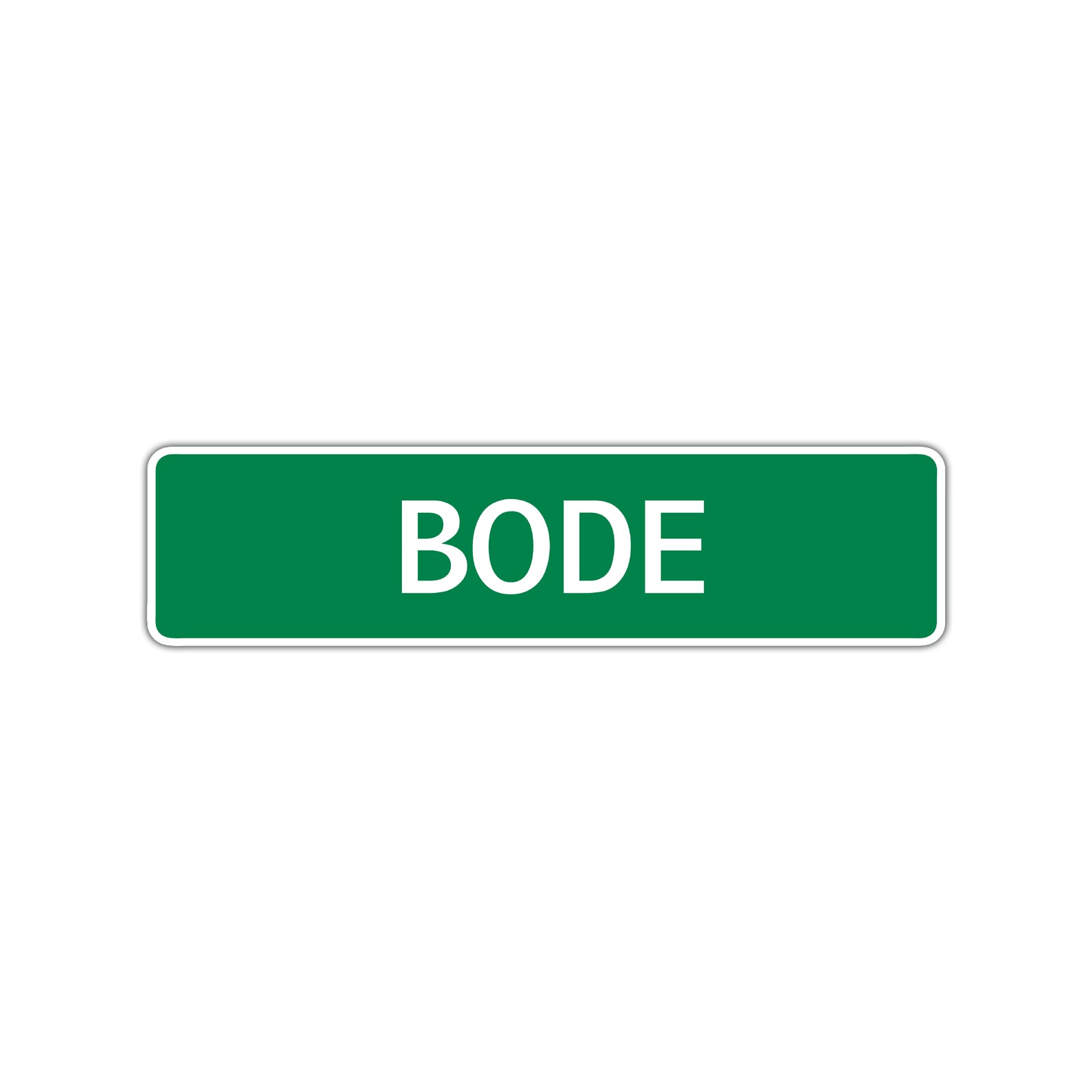 Bode Street Sign Children Name Room Plate