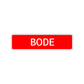 Bode Street Sign Children Name Room Plate