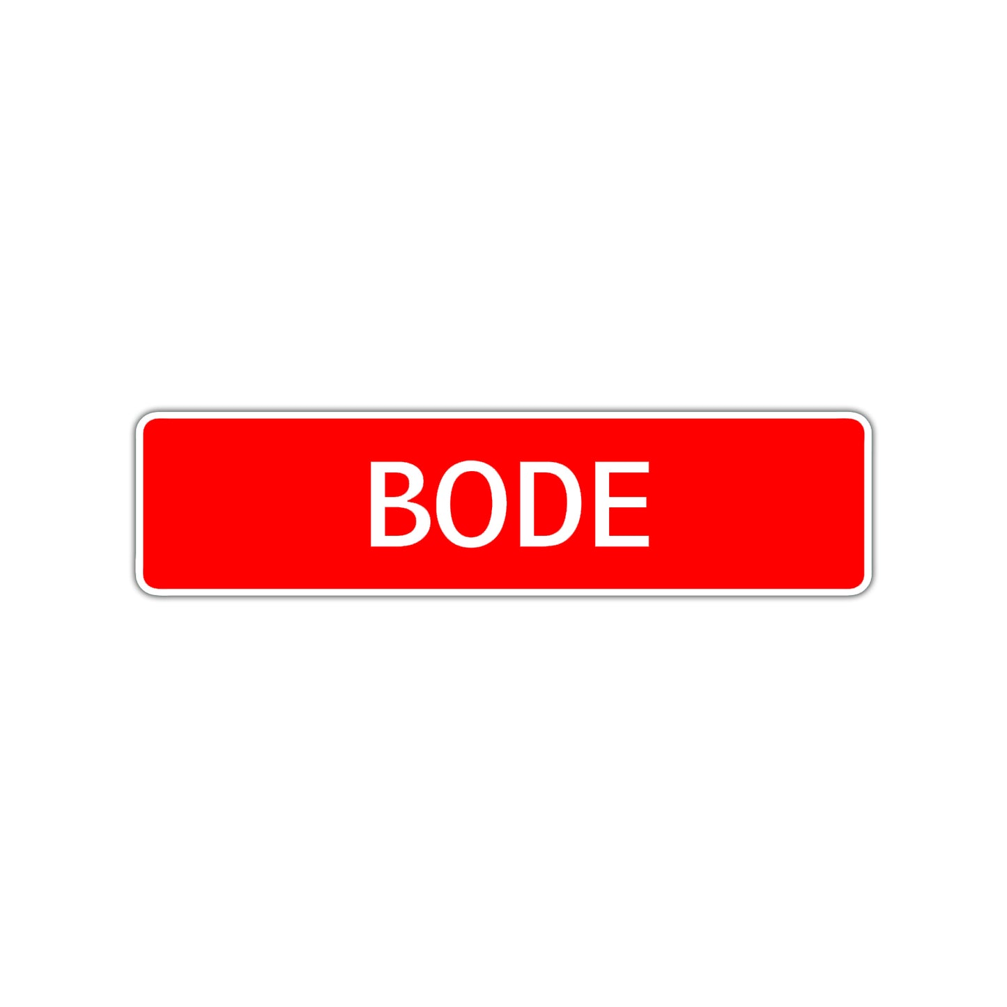 Bode Street Sign Children Name Room Plate