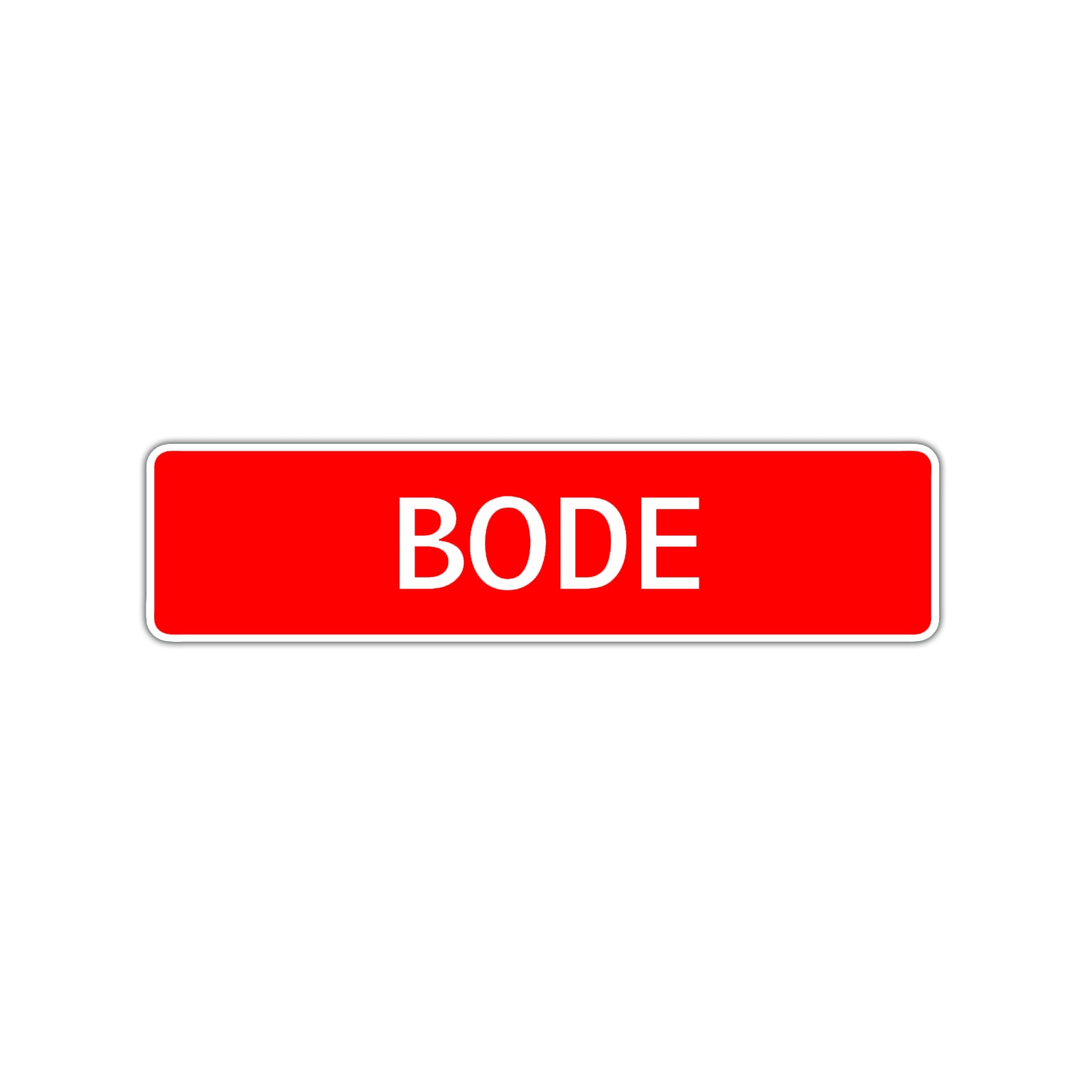Bode Street Sign Children Name Room Plate